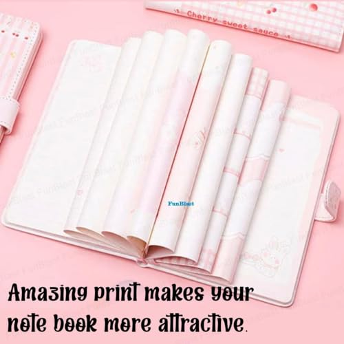 Image of FunBlast Diary for Girls - Cherry Kawaii Diary for Kids, Journal DiarIES for Girls, Notepad for Students Stationary Items, Birthday Gifts- Random Design (112+Sheets)