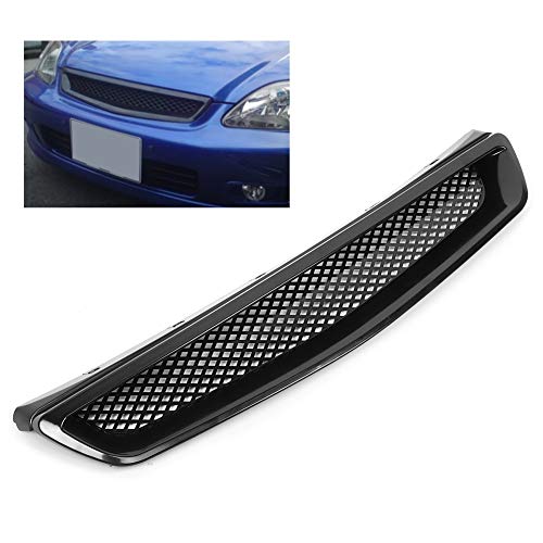 Grille Avant EK Civic, Pare-chocs Civic 1999, Grilles Automobiles, Grille de Calandre de Capot Avant pour EK JDM Type R Style Fit pour Civic 1999-2000