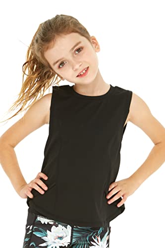 Matchable Mother or Daguhter Hawaiian Activewear Set in Lotus and Orchid Black2