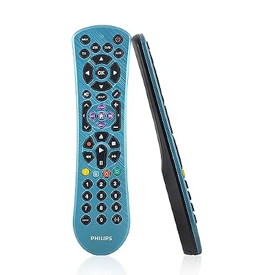 Philips Universal Remote Control, Universal TV Remote Replacement, Samsung TV Remote Control Universal, for Roku Remote Replacement, Vizio, LG, Sony, Apple TV, Smart TVs, 4 Device, Blue, SRP4229B/28