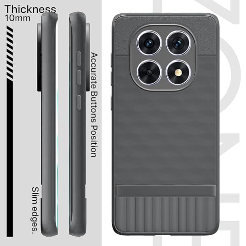 Image of Shockproof Case for Poco X7 5G | Full Camera Protection | TPU Flexible Back Cover for Poco X7 5G (Graphite Grey)