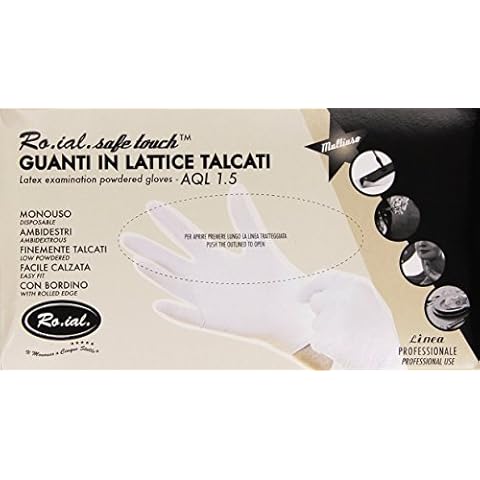 ro. 'ial. Gloves - Latex Gloves, Powdered, Size L, 100 Gloves Included Cover