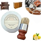 Leather Salve& Brush Set, Household Furniture Salve for Leather,Leather Repair Cream for Sofa,Car Seats