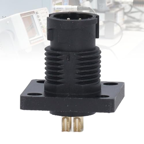 4-poliger Quadratischer Flanschstecker, 5 Stück, 4-poliger Flanschstecker, Luftfahrt-Stecker, Wasserdichter Luftfahrt-Kabelstecker für Outdoor-Elektrowerkzeuge, Schraubenschlüssel