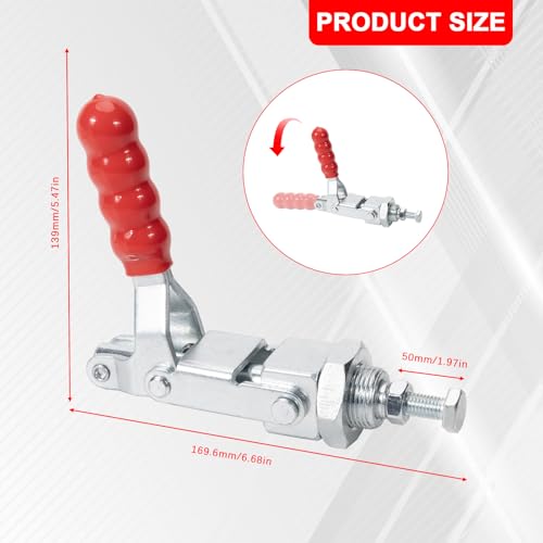 Image of 2-Pack,36224 Push Pull Toggle Clamp, 700 lb Holding Capacity