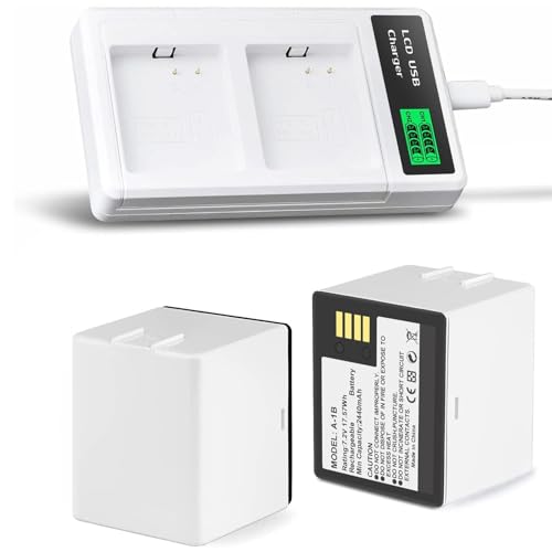 EIMSOAH Estación de Carga de Batería Dual, Cargador USB Dual Protector para Cámara Profesional VMS4230 VMS4430, Ideal para la Seguridad del Hogar - imagen 2