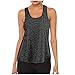 Zilosconcy Débardeur de sport pour femme - Débardeur de yoga - Sans manches - Dos nageur - Haut de sport pour femme - Manches courtes - Fitness - Running - Sport - Gilet respirant, A78 gris, XL