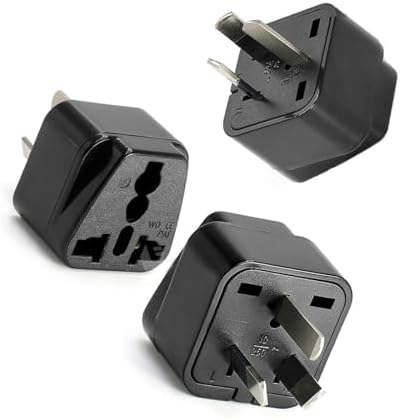 Australia Plug Adapter, 3 Pcs, Power adapter Plug Universal Trave...