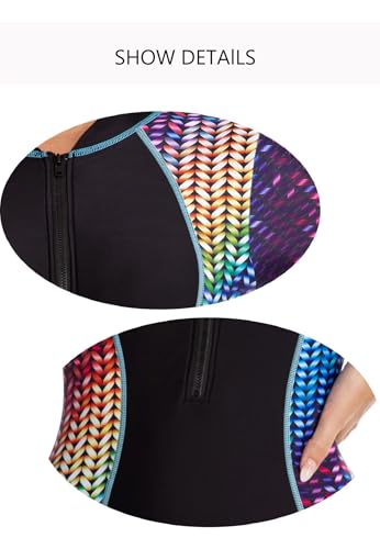 Women's One Piece Boyleg Surfing Swimsuit Rash Guard Bathing Suit for Swimming4