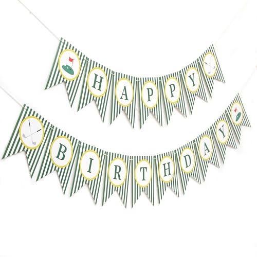 Golf Happy Birthday Banner - Golf 1st/First Year Party Decoration Hole In One Party Banner Hole In One First Year Banner (banner-3)