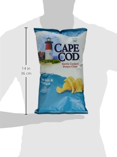 Cape Cod Potato Chips, Sea Salt And Vinegar Kettle Cooked Chips, 8 Ounce #TOP2