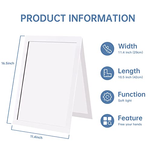 Eoajafou Photography Soft Light Board, 16.5X11.4 Inch Soft Diffusion Reflector Foldable Cardboard For Easy Photograph & Carrying, Soften Light Modifier For Product Food Cosmetics Jewelry Photo Video #TOP1