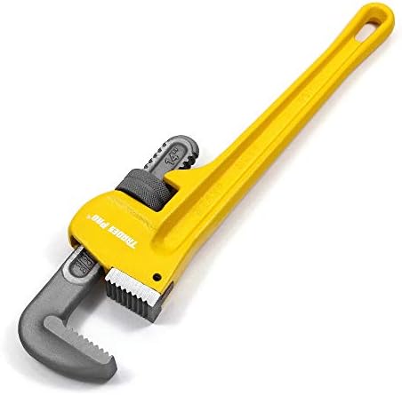 Tradespro 830914 14-Inch Heavy Duty Pipe Wrench , Yellow