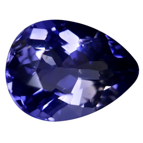 Iolite gemme en vrac 10x8 mm poire naturelle non chauffée Ceylan 2.30 ct