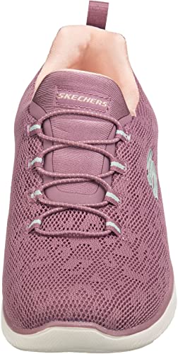 Skechers Skechers Women's Summits Leopard Spot Trainers, Mauve Mesh Lt Pink Trim, 5 UK
