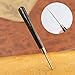 Wooden Handle Scratch Awl Tool, 2 PCS for Leather Hole Punch, Sewing and Leather Craft Repair