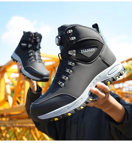 Waterproof Steel Toe Boots, Lightweight, Non-Slip, Puncture-Resistant, Breathable, Durable Safety Work Shoes for Men2