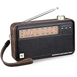 Batería recargable incorporada; Batería de ion de litio 1200mAh; TR614 Vintage Radio garantiza un poder adecuado para picnics y paseos.