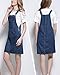 Shengwan Vestido Peto Vaquero Mujer Corta Denim Vestido Strappato Dungaree Monos Peto...