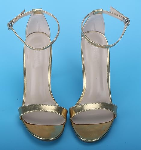 Hanfike Stiletto High Heel Dressy Sandals for Womens Ankle Strap Outdoor Party Evening Shoes3