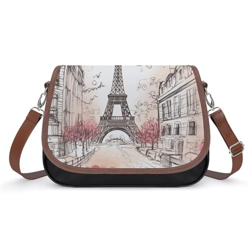 Crossbody Bags for Women Handbags French Paris Tour Eiffel Tower