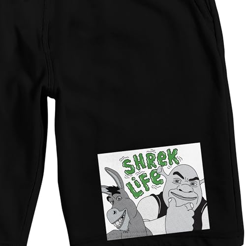Bioworld Shrek Life Adult Black Sleep Pajama Shorts2