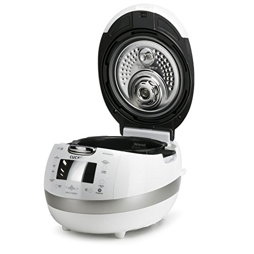 Cuckoo Crp-Bhss0609F | 6-Cup (Uncooked) Induction Heating Pressure Rice Cooker | 16 Menu Options, Stainless Steel Inner Pot, Made In Korea | White #TOP4