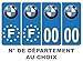 HADEXIA Pack 2 Paires Autocollant Stickers Plaque d'immatriculation Prenium BMW - Numéro Personnalisé