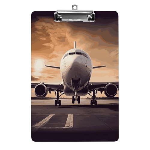 Porte-bloc en acrylique mignon en forme d'avion pour fournitures de bureau