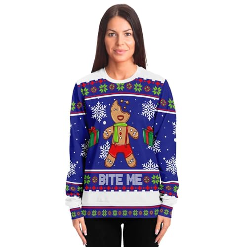 Bite Me Gingerbread Man Sweatshirt, alternative view 3