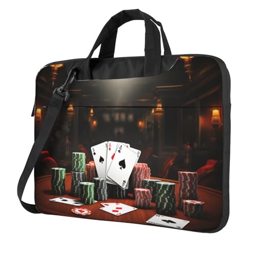 Bolso Maletín para Laptop 13 Pulgadas Poker Tournament