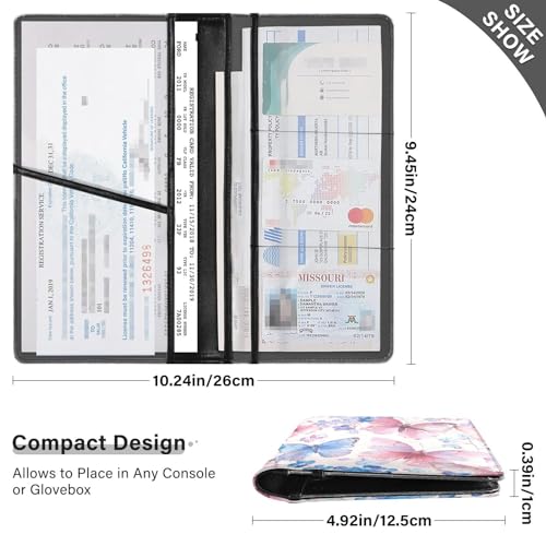 Organizador para carro de cuero miniatura 3