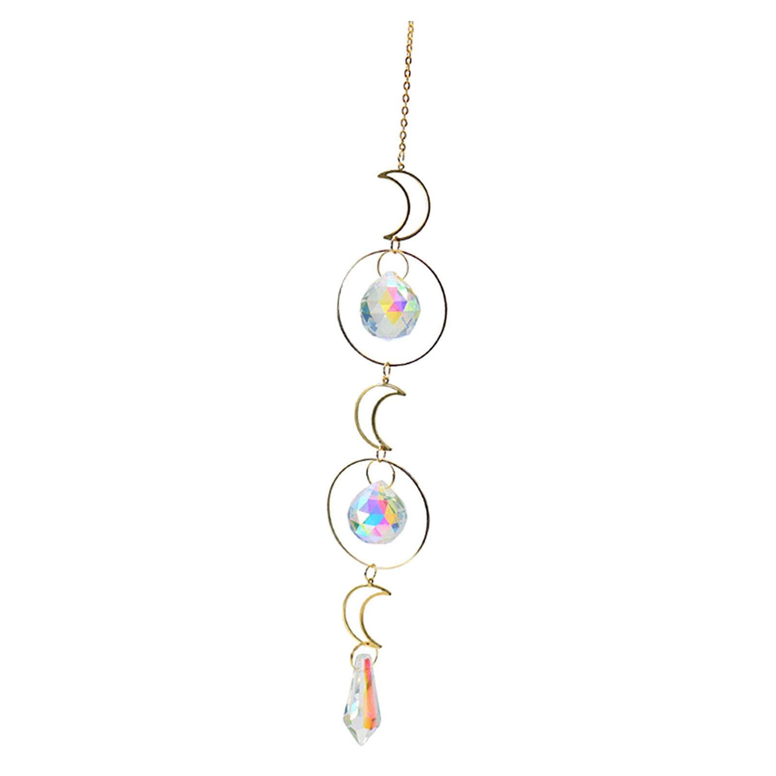 calandis crystal prism ball feng shui pendants hanging rainbow sun catcher style 5