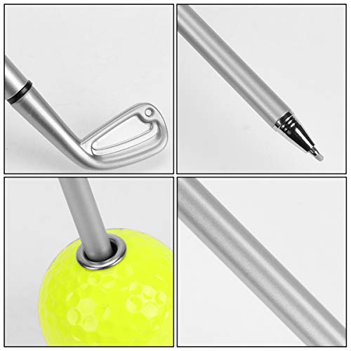 ABOOFAN Caneta de clube de golfe 2PCS Caneta esferográfica criativa Caneta esferográfica de golfe pa