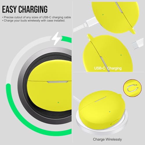 Image of Silicone Case Cover Compatible for OnePlus Buds 4 -Yellow