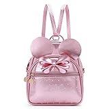 KL928 Girls Bowknot Polka Dot Cute Mini Backpack Small Daypacks Convertible Shoulder Bag Purse for W