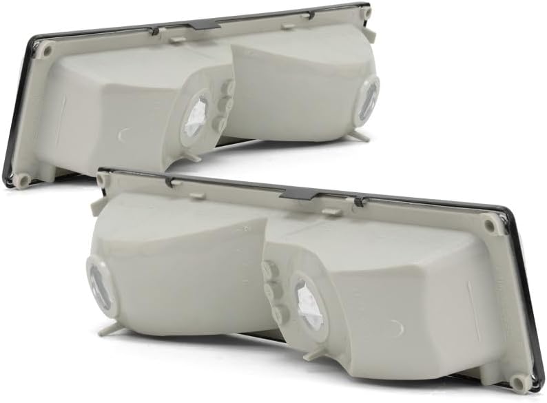 For 1988-1989 Chevy C1500 Parking Light Driver and Passenger Side Pair w/Dual Single Bulb Headlight For GM2520103