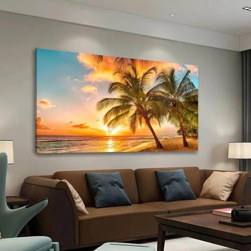 Peinture de paysage tropicale pour habiller un grand mur vide facilement