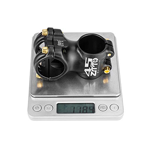 Bike Stem, Andoer Haste de bicicleta de 7 graus 45 mm Haste de bicicleta ultraleve de montanha Haste