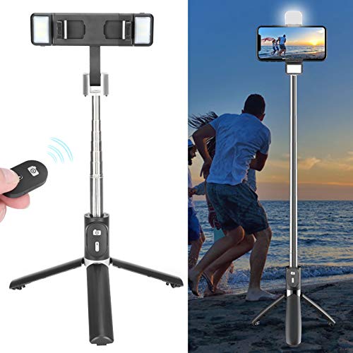 Lazmin112 Handy-Stativ, Mini-Wireless- -Selfie-Stick mit leichtem, tragbarem, drahtlosem Fernauslöser-Stativ für Live… – Bild 3