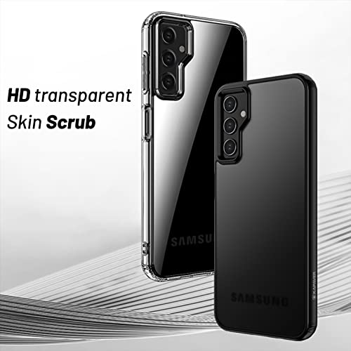 Image of KAPAVER Hybrid Shockproof Back Cover Case Compatible with Samsung Galaxy A54 (PC+TPU) (Hazy Black)