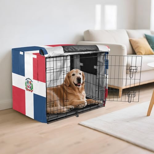 Housse de cage pour chien facile à installer avec ouvertures de ventilation taille M