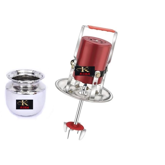 K.U.H.A. Madhani Machine with Lota – Butter Milk, Lassi, Cream, Curd Valona Percolator (Small Size, Steel Plate)-picture-37