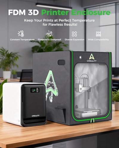 Creality Officiële 3D-printerbehuizing (520 x 600 x 720 mm), constante temperatuur, vuurvast en stofdicht - Afbeelding 3