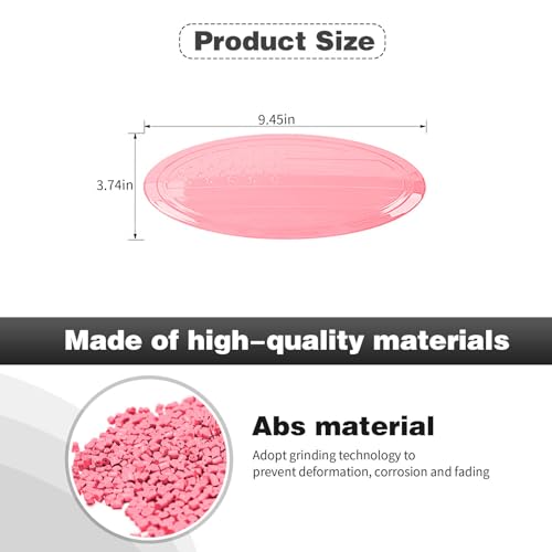 Image of CheroCar for F150 Emblem Cover Trim,Logo Back Badge Decoration Cover Trim Compatible with Ford F150 F-150,Pink