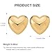 MUYAN Gold Heart Stud Earrings for Women Small Love Heart Dainty Earrings Fashion Jewelry