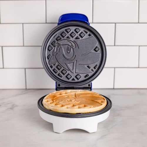 Image of Uncanny Brands Sonic the Hedgehog Waffle Maker - The Speedy Hedgehog on Your Waffles