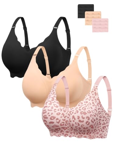Image of Angelhood Seamless Jelly Bras for Women Wireless Push Up T-Shirt Bra Pack | Full Coverage, V Neck, No Underwire, Everyday Comfort, Convertible Bralettes, Supportive, Back Smoothing, Scalloped Brassiere