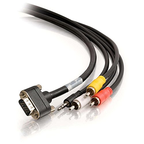 Câble Cmg HD15 3-RCA 3.5mm élimine les coupures de signal vidéo et audio 4.5m