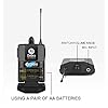 Audio Pro UHF 4-Channel Wireless Microphone System, Cordless Handheld, Lavalier & Headset Mics, Metal Receiver for Karaoke, Church, Party (4 Bodypacks A) #5